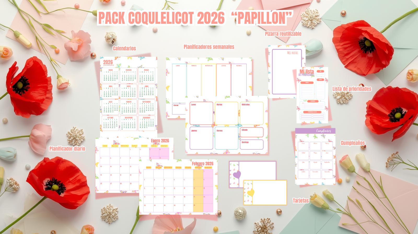 PACK COQUELICOT 2026 "PAPILLON"